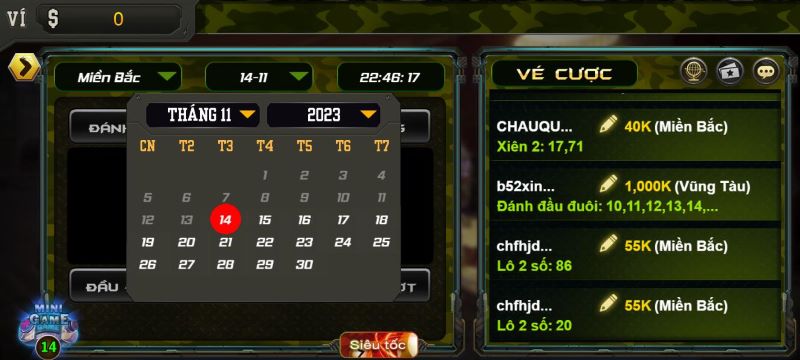 Hướng dẫn thao tác chơi lô đề trên B52